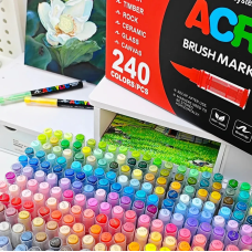 Маркер-кисть GuangNa Acrylic GN.8101 (240 шт) | Акрилові маркери для малювання, творчості та декору