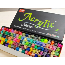 Маркер GuangNa Acrylic Marker GN.7100, акрилові маркери 100 шт, фарбувальні маркери для малювання, набор акрилових маркерів