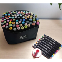 Скетч маркери для художників 100 шт, двосторонні, кейс у комплекті