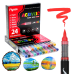 Акрилові маркери кистьові Flysea Soft Brush 24 кольори, для паперу, тканини, дерева, скла, каменю, кераміки та пластику Акрилові маркери кистьові Flysea Soft Brush 24 кольори, для паперу, тканини, дерева, скла, каменю, кераміки та пластику